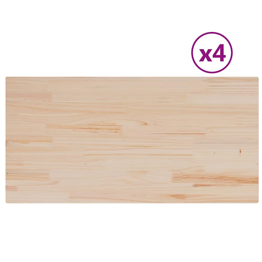 vidaXL Stolní desky 4 ks 100x50x17 cm obdélníkové masivní borovice