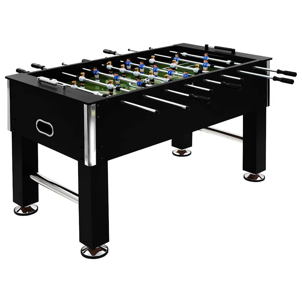 vidaXL Stolní fotbal ocel 60 kg 140x745x875 cm černý