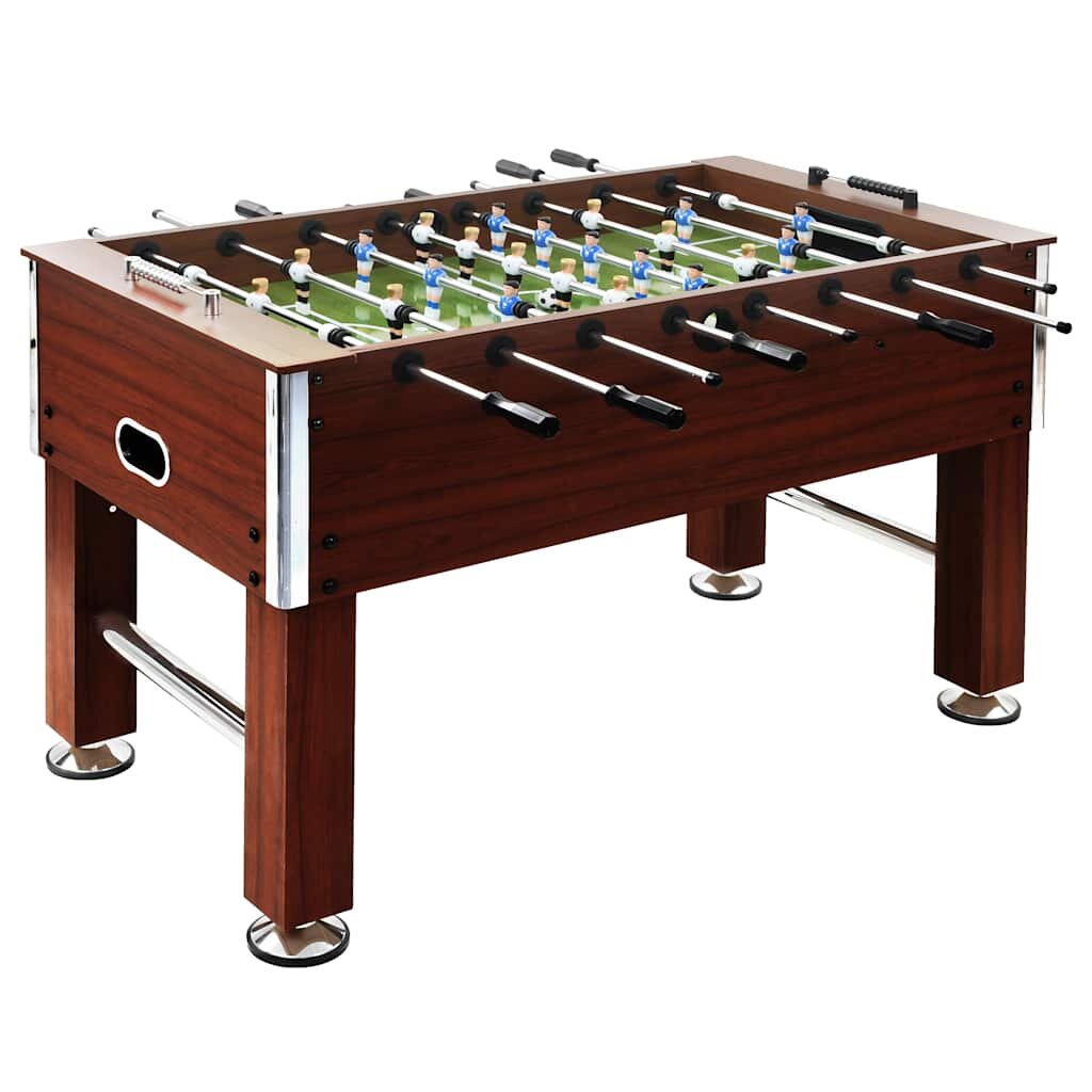 vidaXL Stolní fotbal ocel 60 kg 140x745x875 cm hnědý