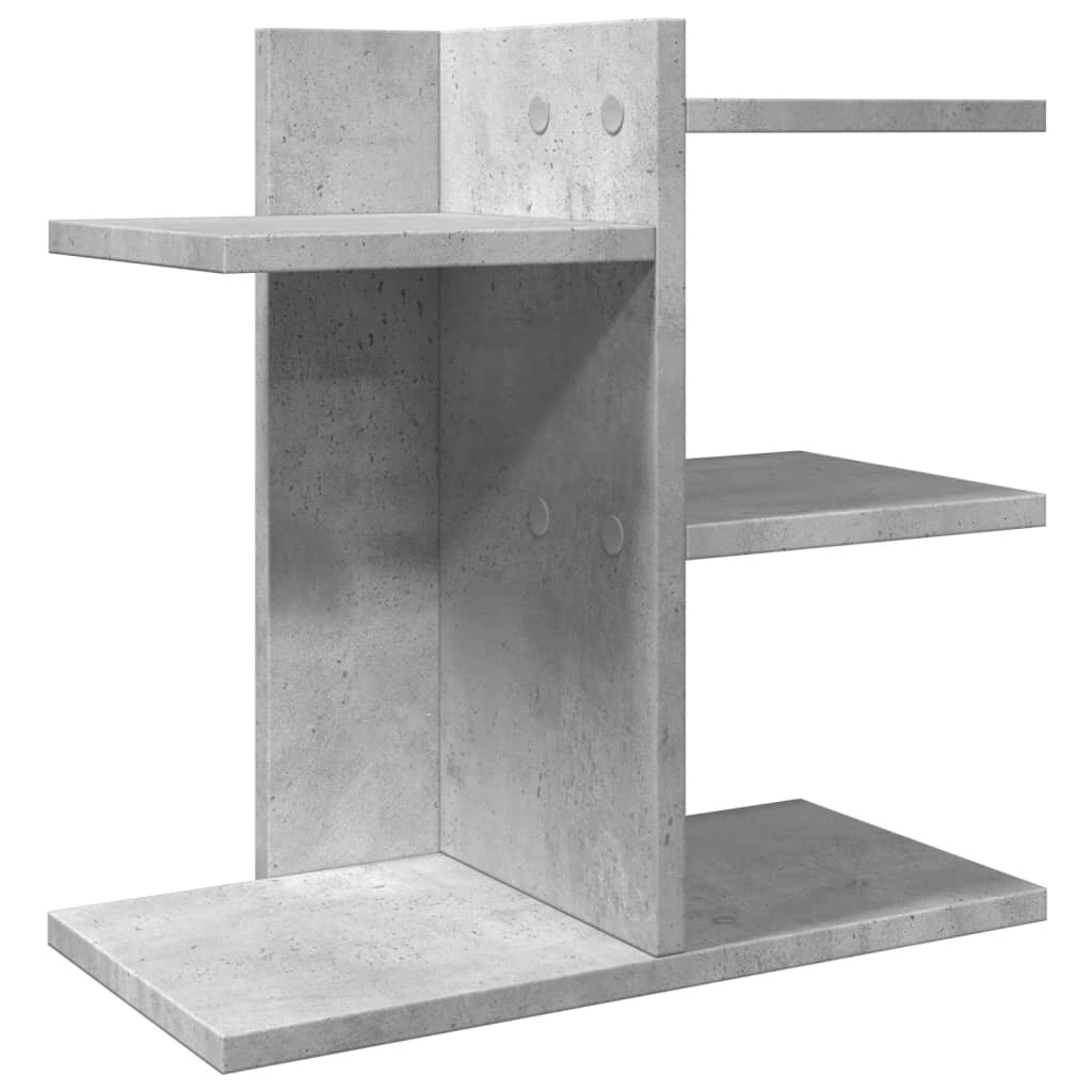vidaXL Stolní organizér betonově šedý 42x215x42 cm kompozitní dřevo
