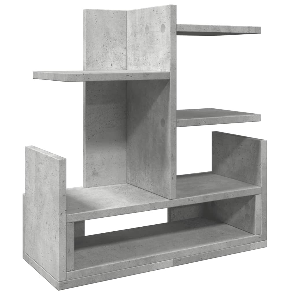vidaXL Stolní organizér betonově šedý 49x20x525 cm kompozitní dřevo