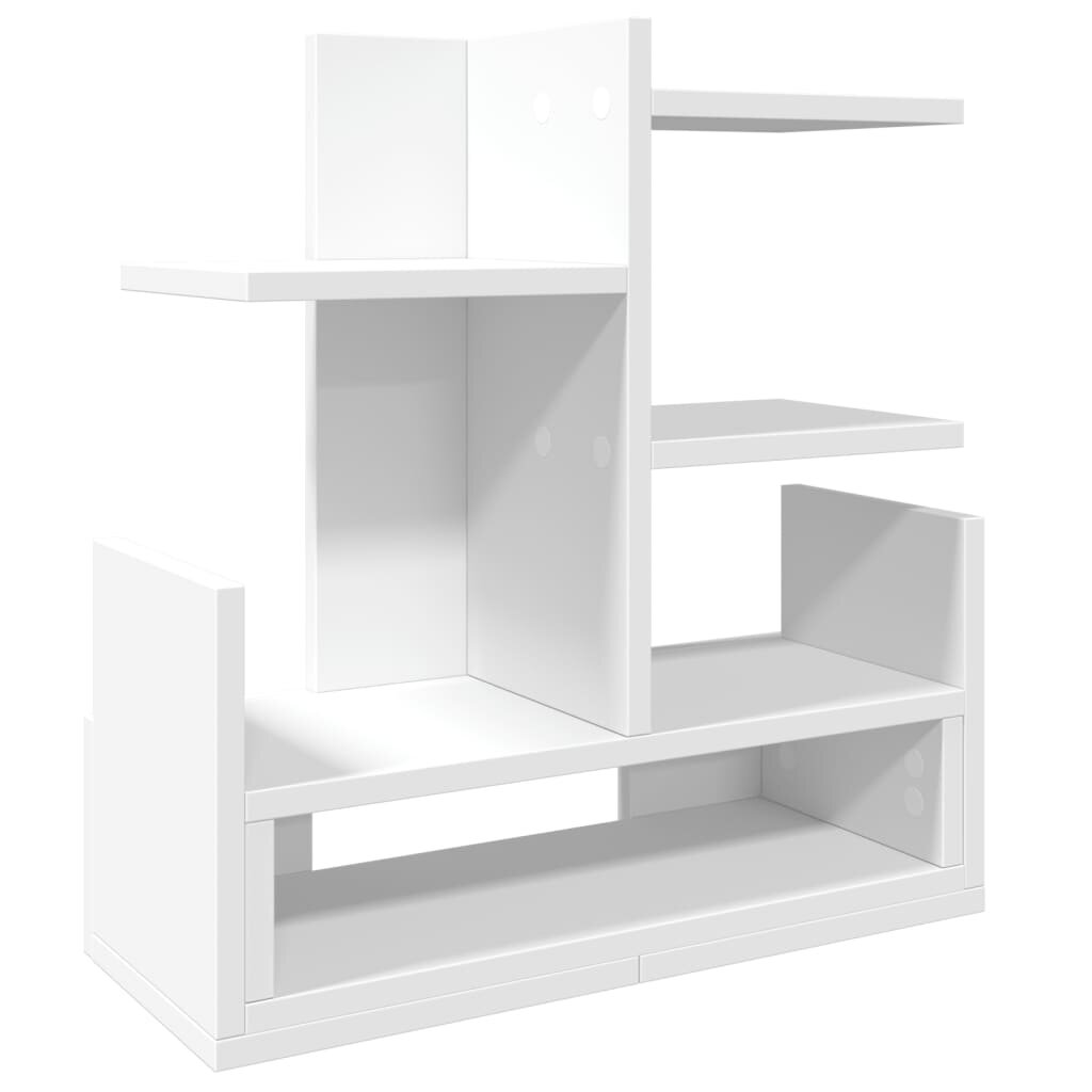 vidaXL Stolní organizér bílý 49 x 20 x 525 cm kompozitní dřevo