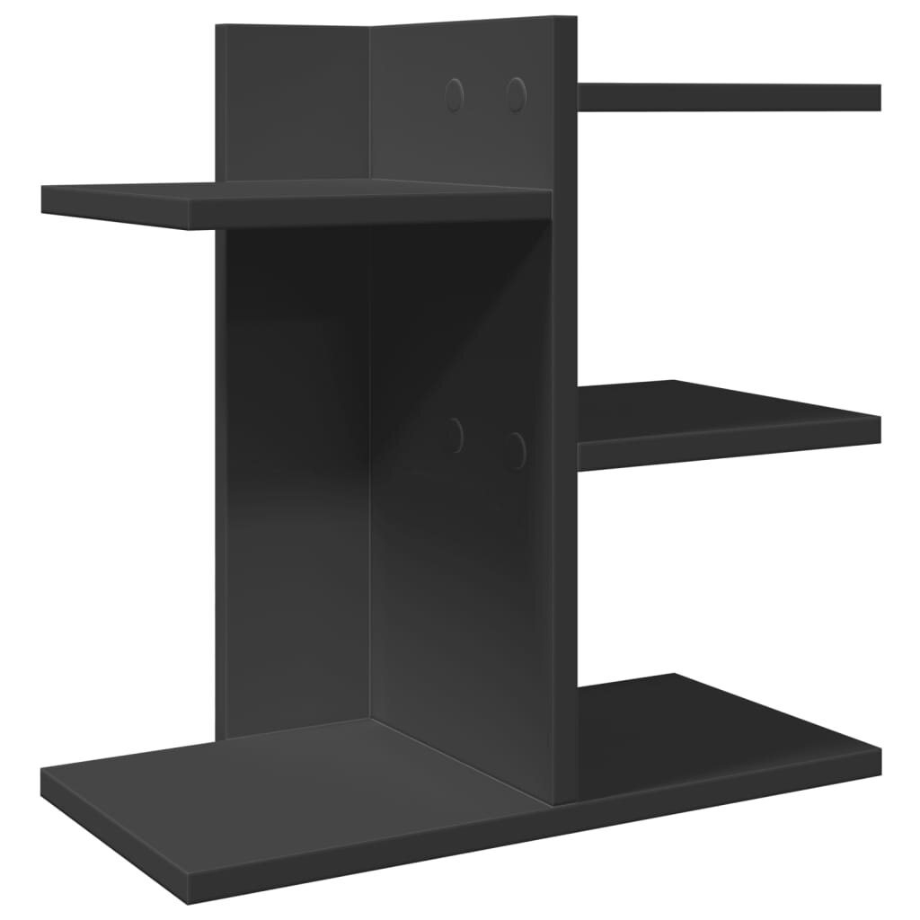 vidaXL Stolní organizér černý 42 x 215 x 42 cm kompozitní dřevo