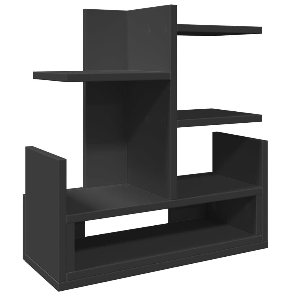vidaXL Stolní organizér černý 49 x 20 x 525 cm kompozitní dřevo