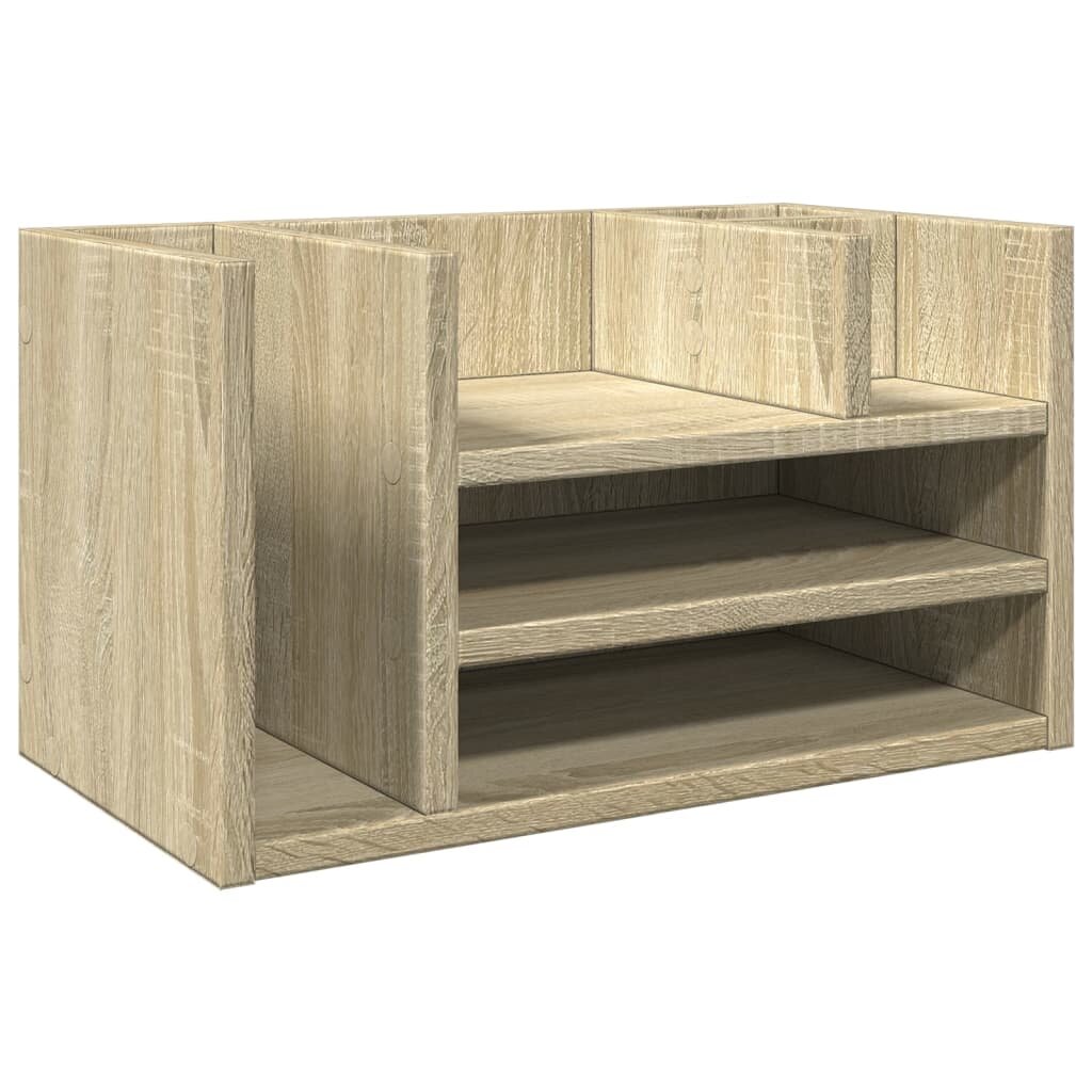 vidaXL Stolní organizér dub sonoma 445 x 24 x 25 cm kompozitní dřevo