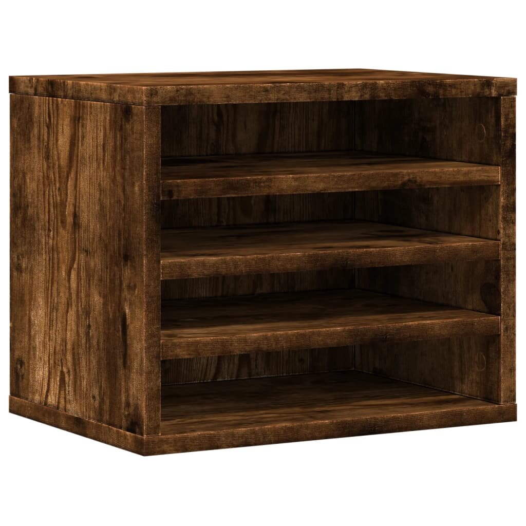 vidaXL Stolní organizér kouřový dub 36 x 26 x 295 cm kompozitní dřevo