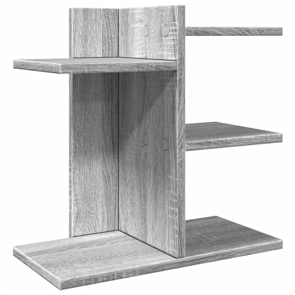 vidaXL Stolní organizér šedý sonoma 42 x 215 x 42 cm kompozitní dřevo