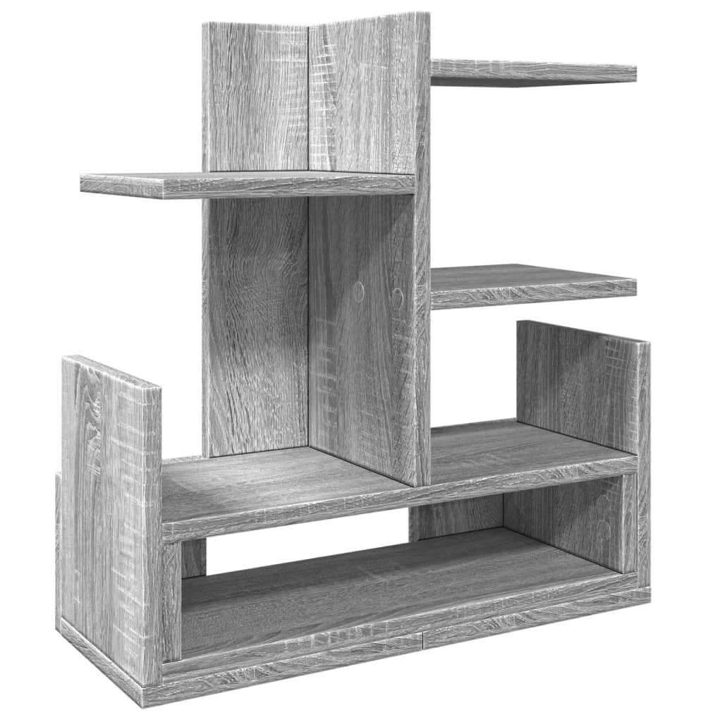 vidaXL Stolní organizér šedý sonoma 49 x 20 x 525 cm kompozitní dřevo