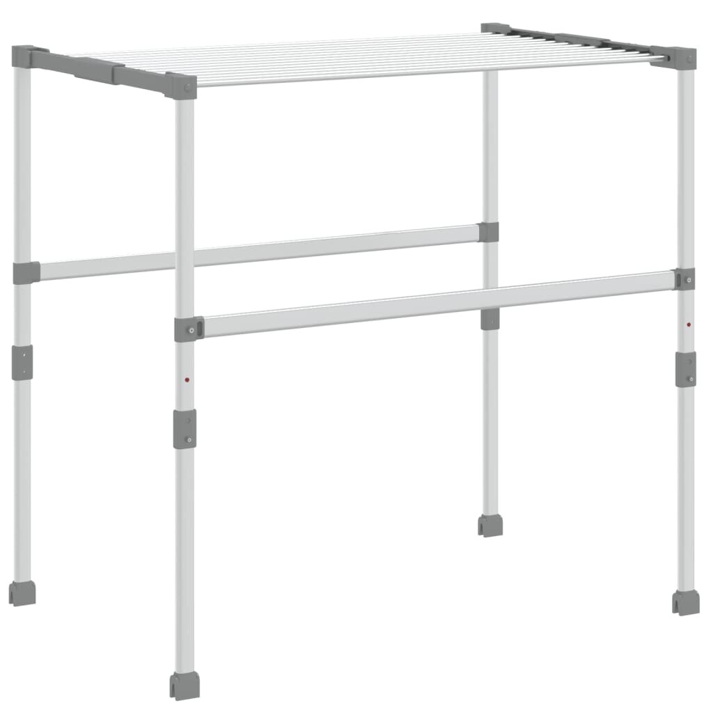 vidaXL Sušák na prádlo 83 × (50–55) × (40–85) cm hliník