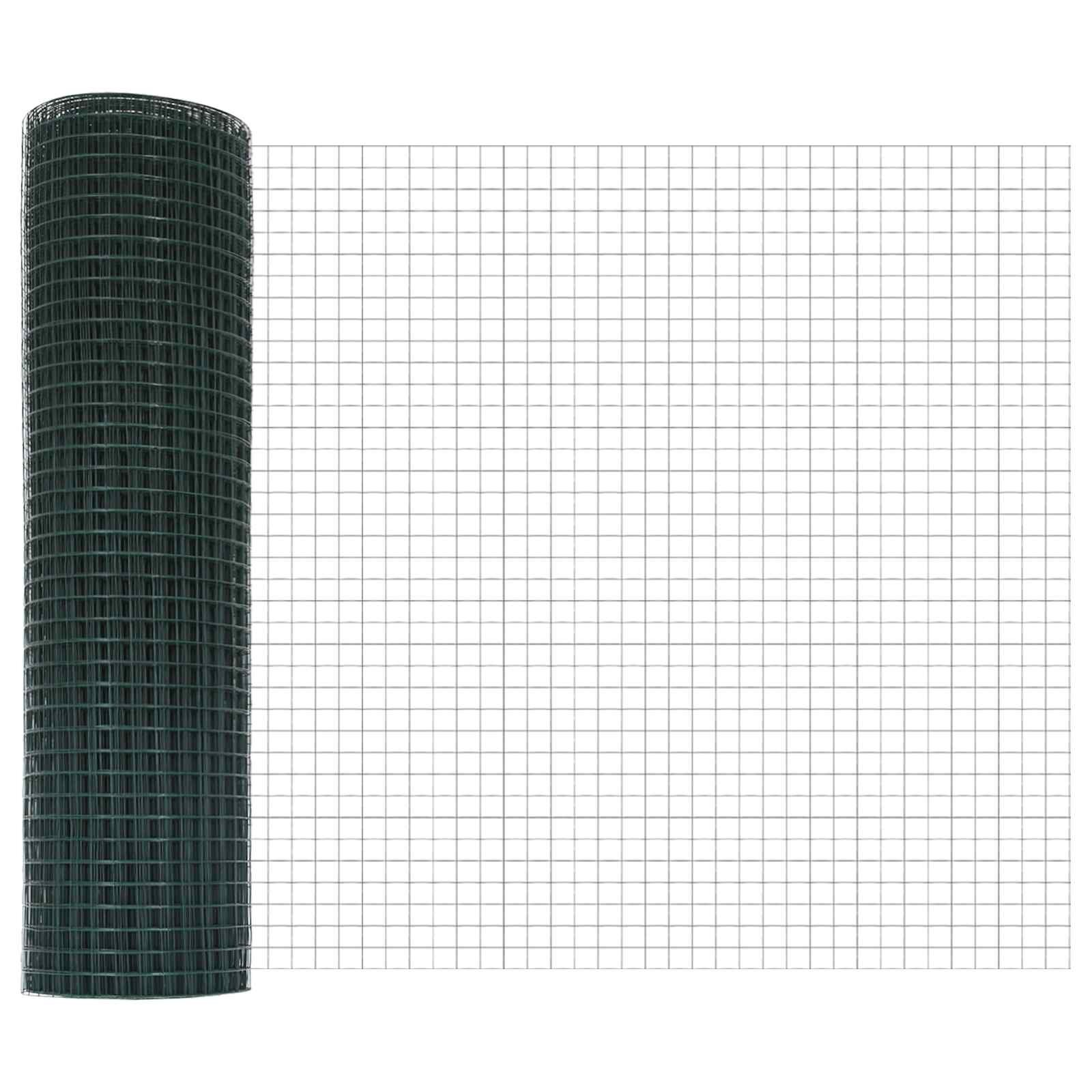 vidaXL Svařovaný drátěný plot 1000 x 60 cm Zelená