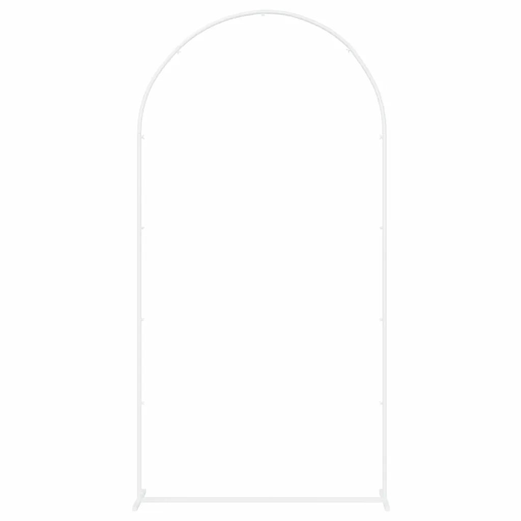 vidaXL Svatební oblouk Bílá 100 x 39 x 200 cm Ocel