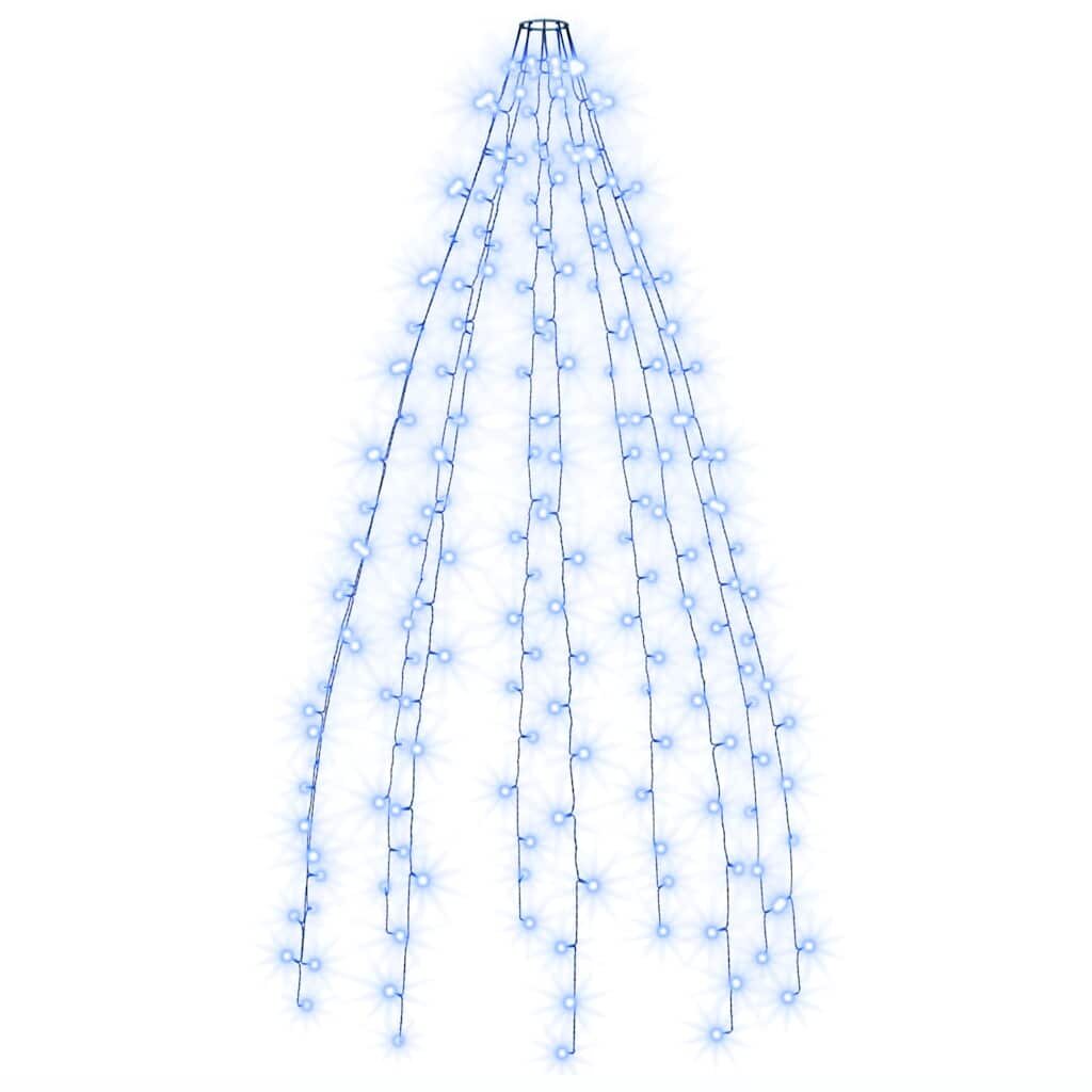 vidaXL Světelná síť na vánoční stromek 210 modrých LED diod 210 cm