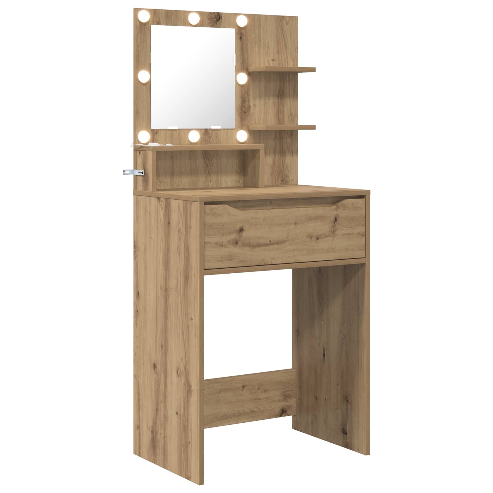 vidaXL Toaletní stolky do ložnice Dub artisan 60 x 395 x 135 cm