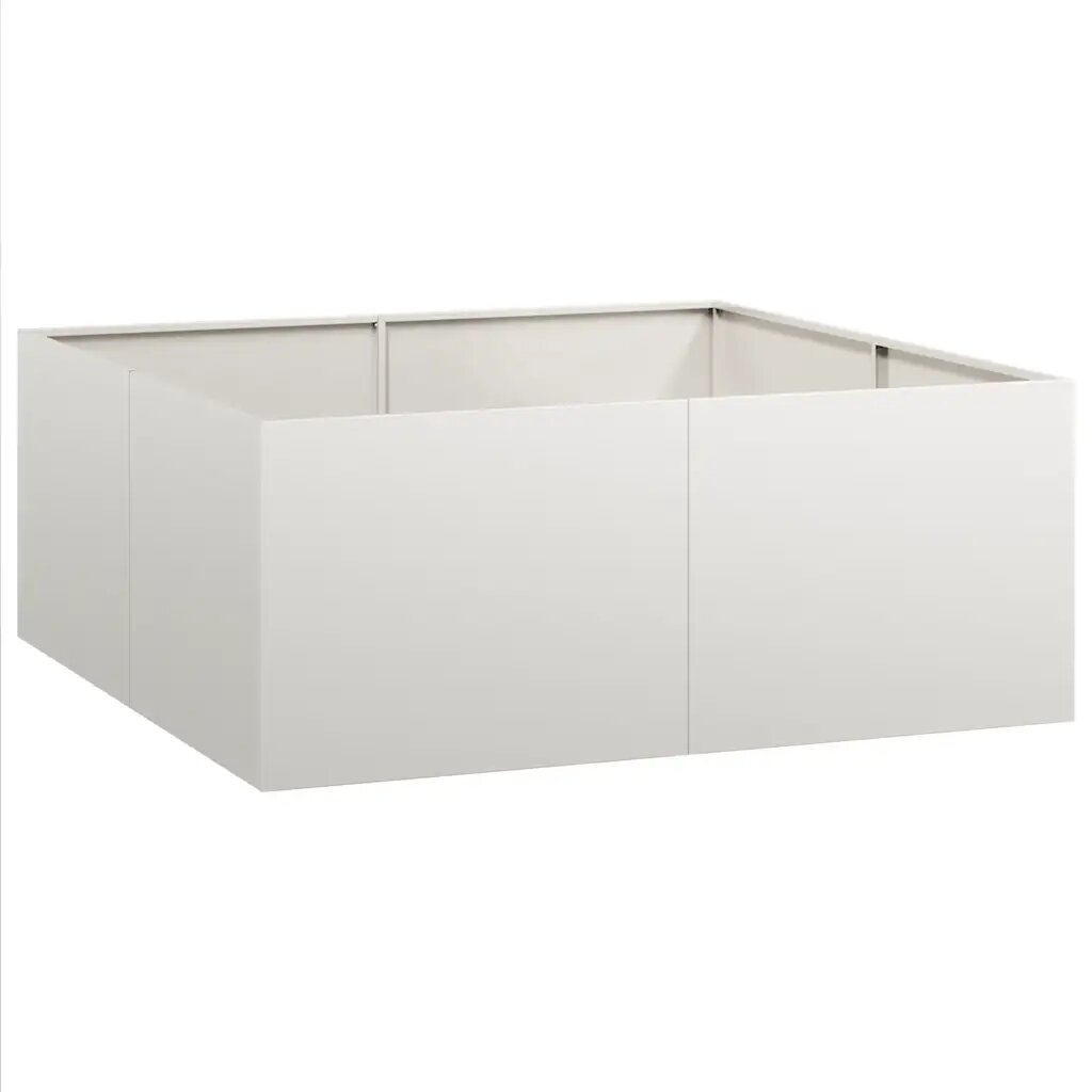 vidaXL Truhlík 100x100x40 cm nerezová ocel