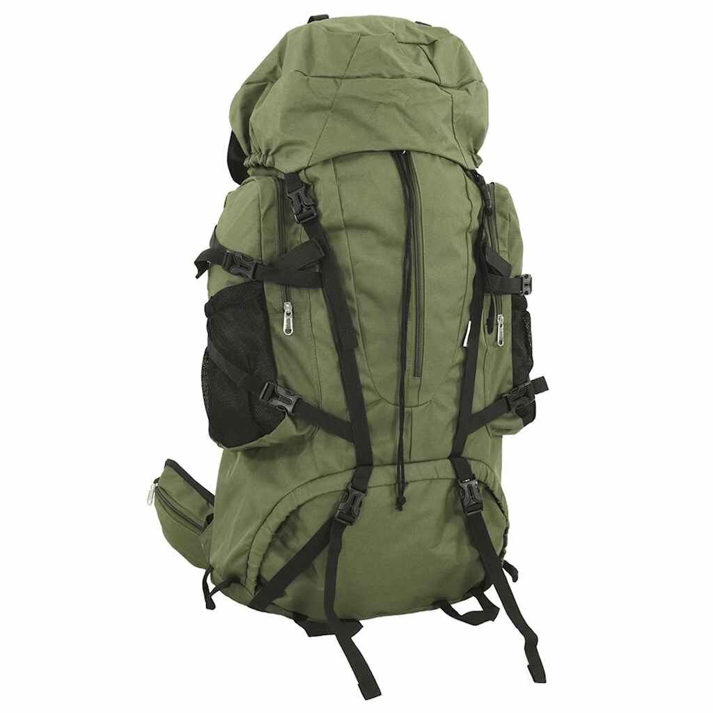 vidaXL Turistický batoh armádní zelený 100 L tkanina oxford
