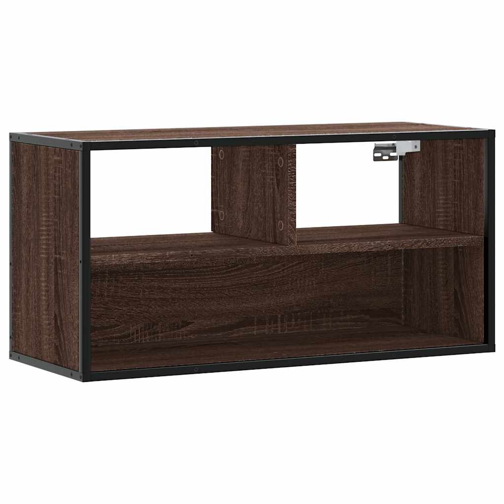 vidaXL TV skříňka hnědý dub 80 x 31 x 395 cm kompozitní dřevo a kov