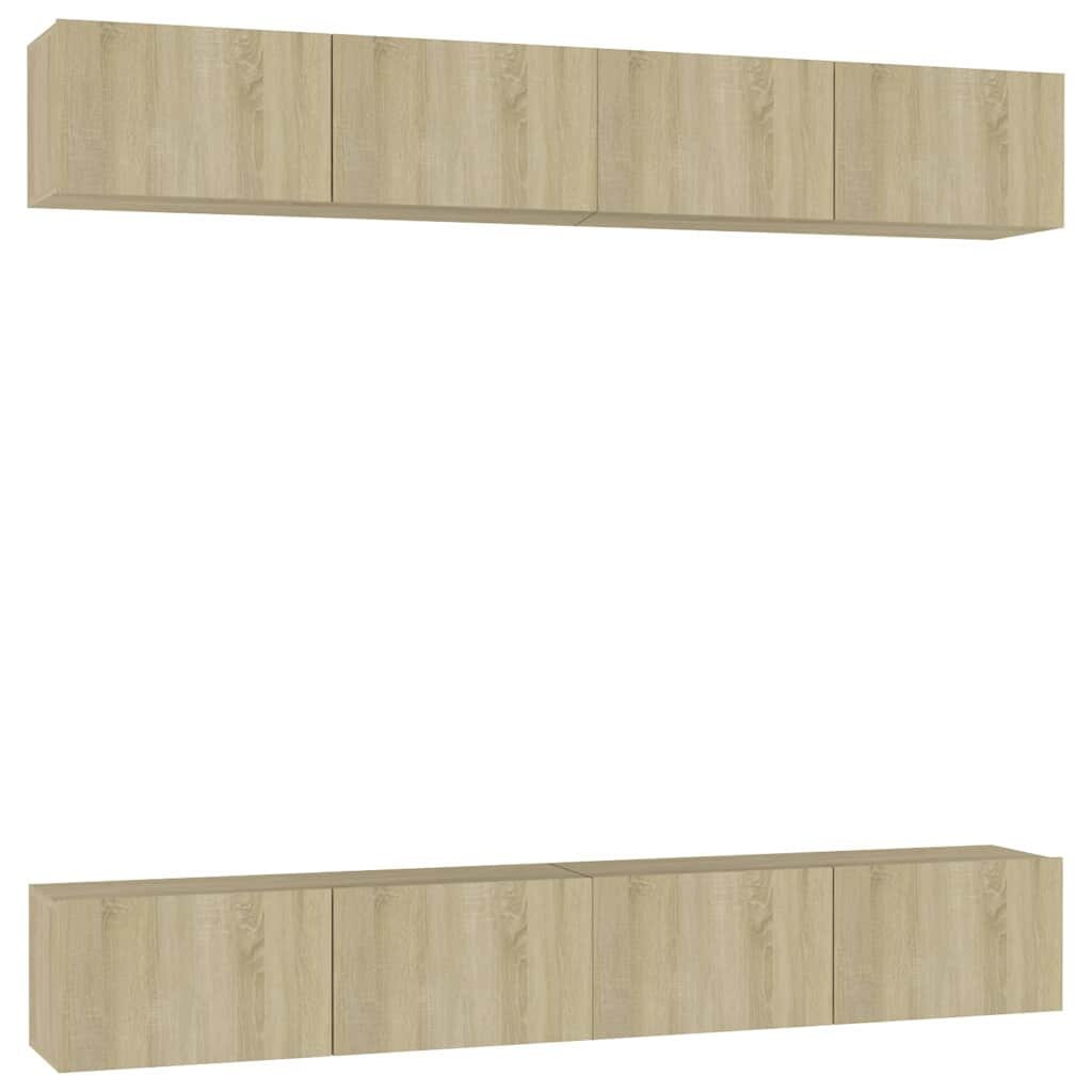 vidaXL TV skříňky 4 ks dub sonoma 100 x 30 x 30 cm kompozitní dřevo