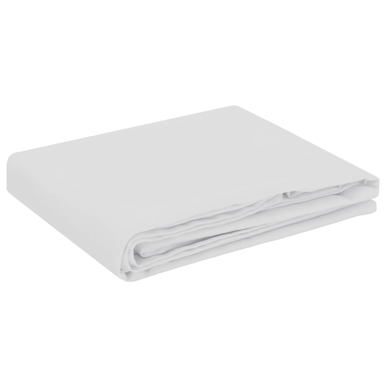 vidaXL Ubrousek na stůl Obdélníkový Bílá 110 x 140 cm Polyester