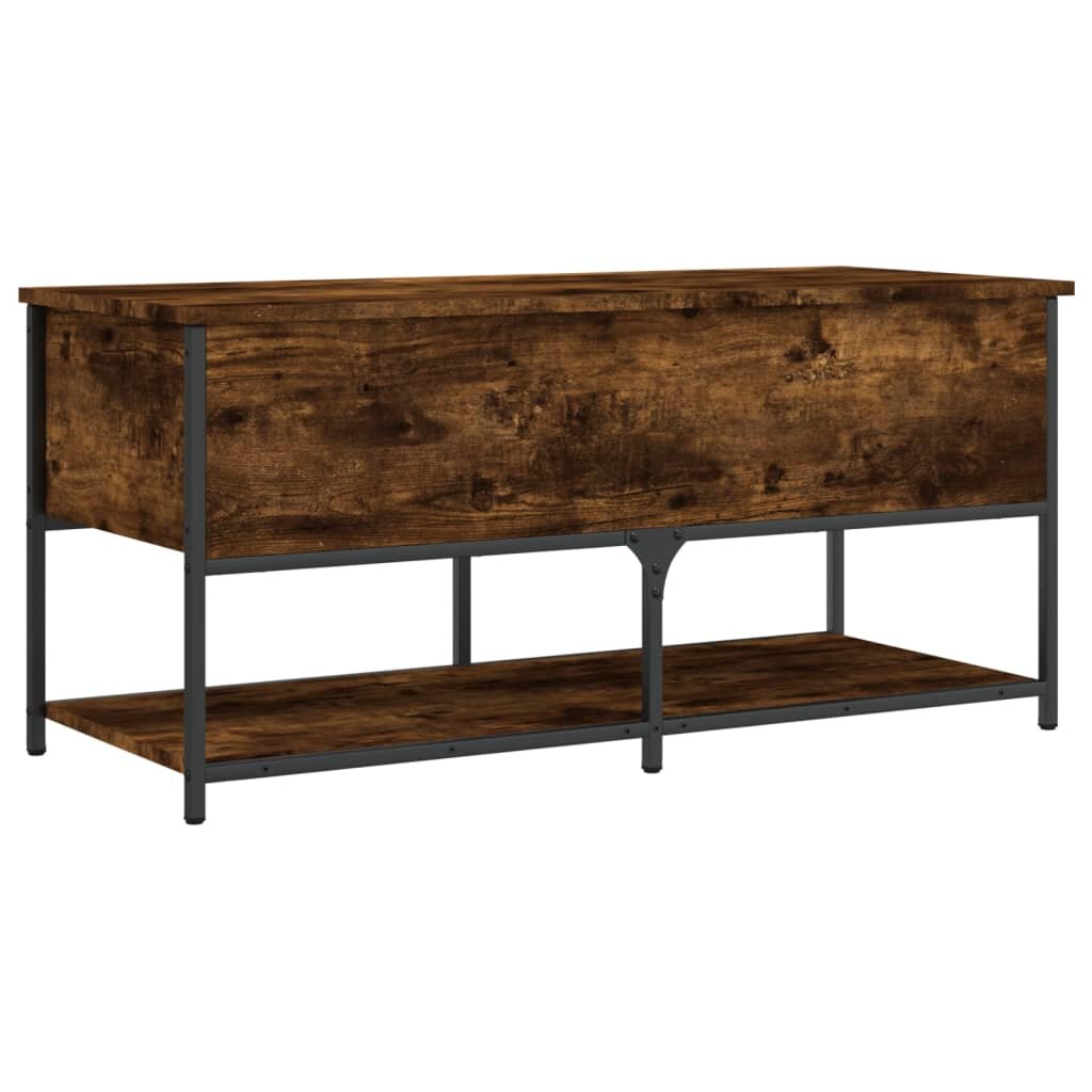 vidaXL Úložná lavice kouřový dub 100 x 425 x 47 cm kompozitní dřevo