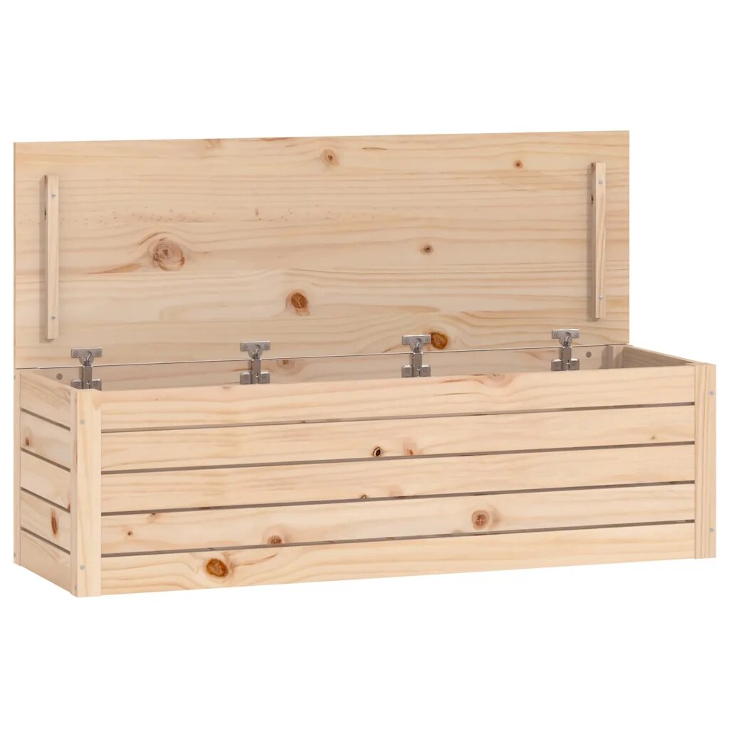 vidaXL Úložný box 109x365x33 cm masivní borové dřevo