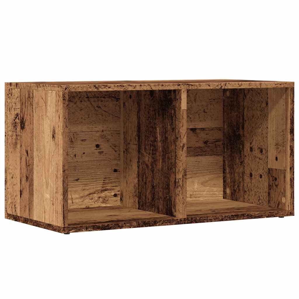 vidaXL Úložný box old wood 695x34x36 cm kompozitní dřevo