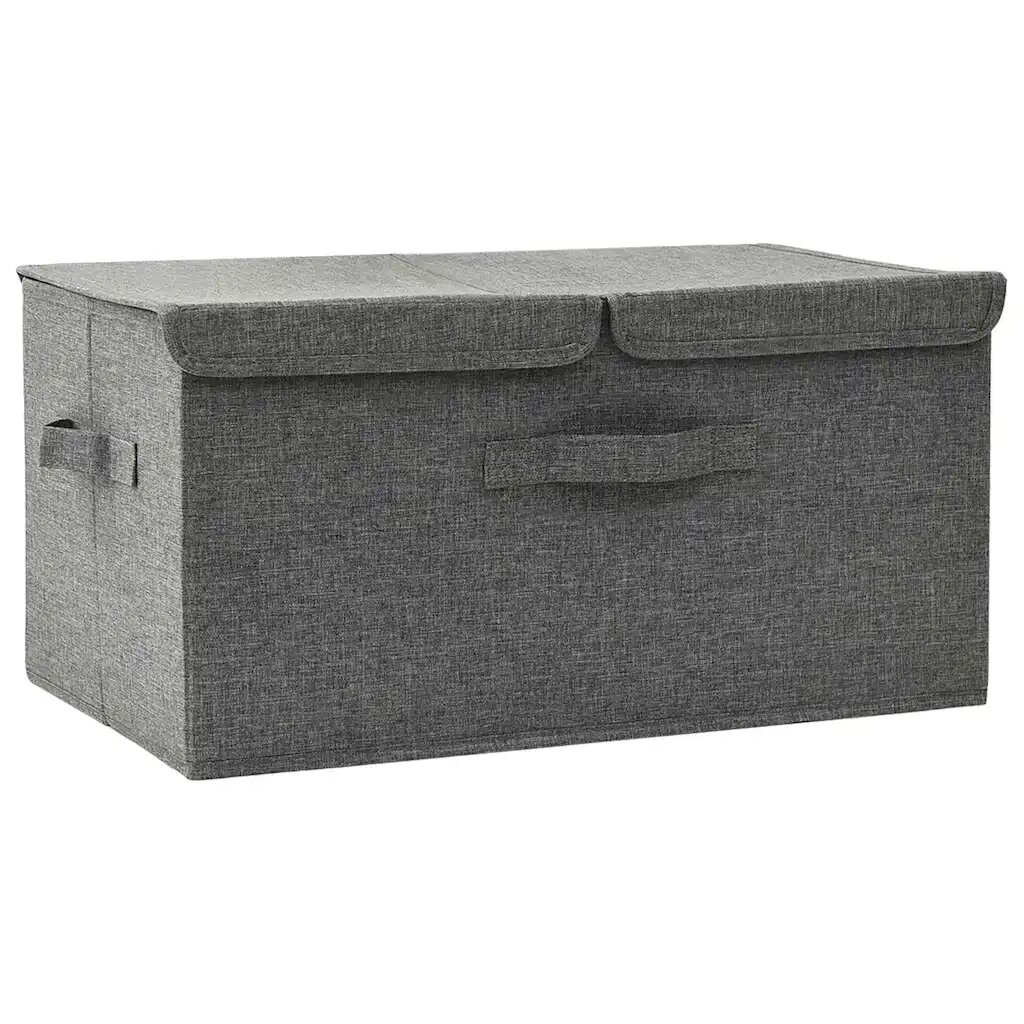 vidaXL Úložný box textil 50 x 30 x 25 cm antracitový