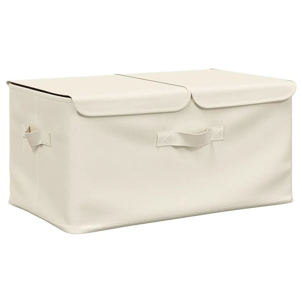 vidaXL Úložný box textil 50 x 30 x 25 cm krémový