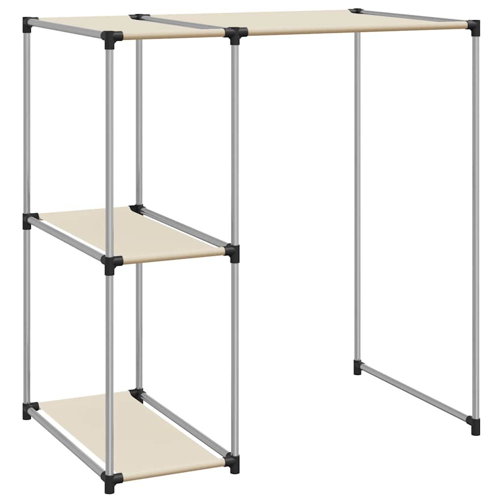 vidaXL Úložný regál nad pračku Krém 87 x 55 x 905 cm železo