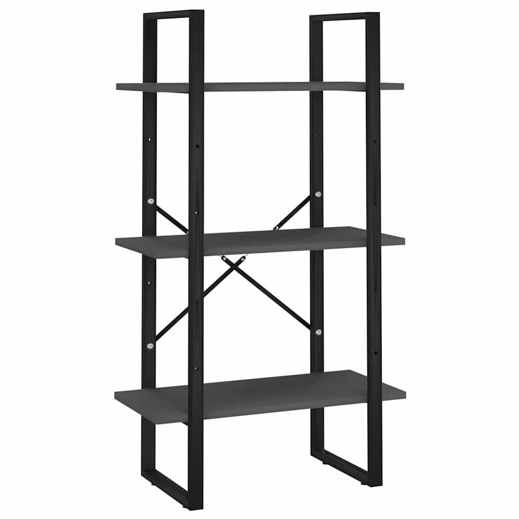 vidaXL Úložný regál šedý 60 x 30 x 105 cm kompozitní dřevo