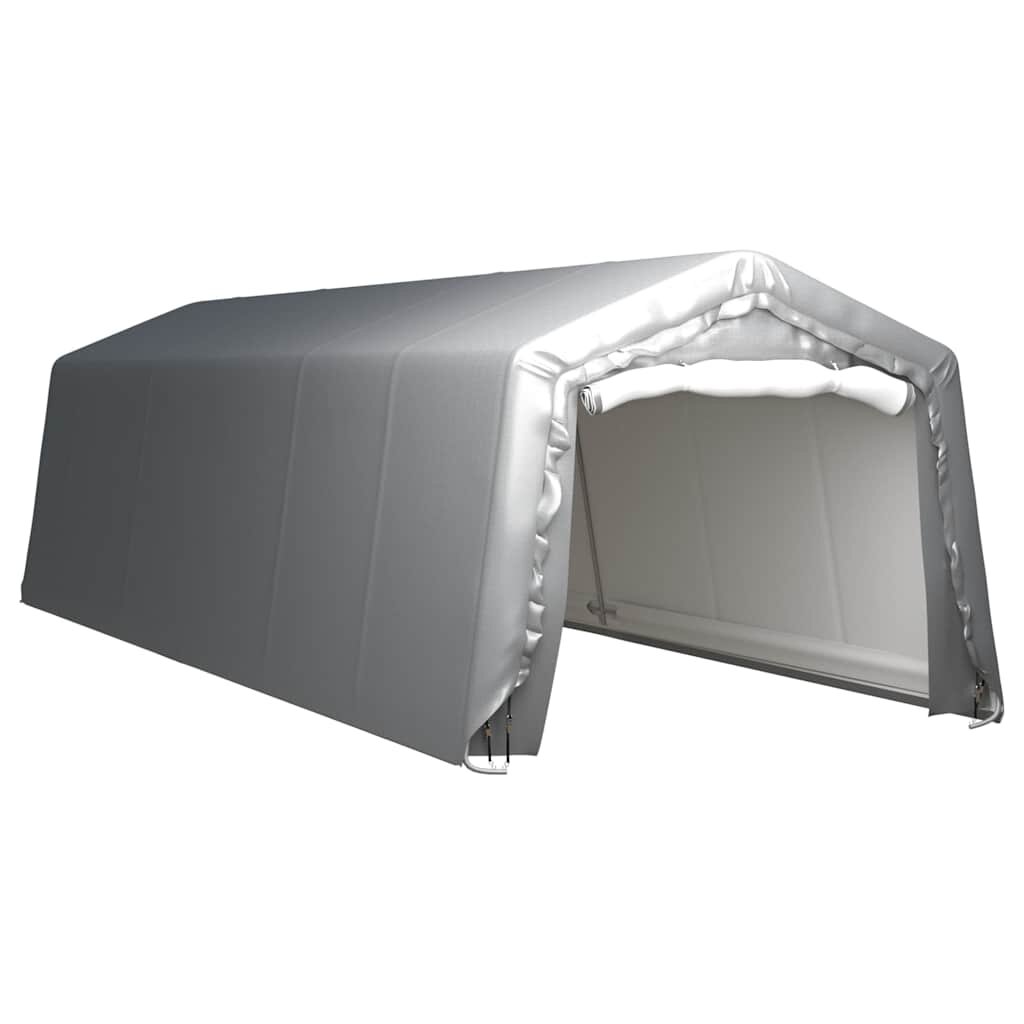 vidaXL Úložný stan 300 x 900 cm ocelově šedý