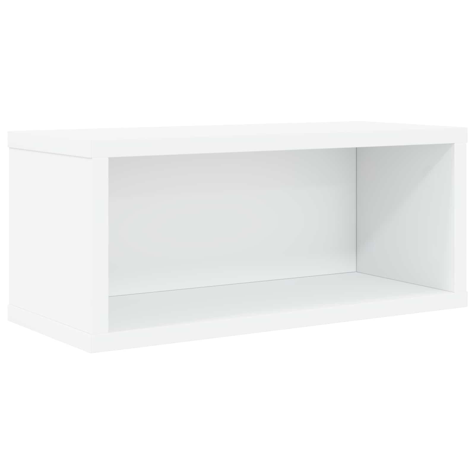 vidaXL Úložný stojan na CD Bílá 40 x 17 x 17 cm Kompozitní dřevo