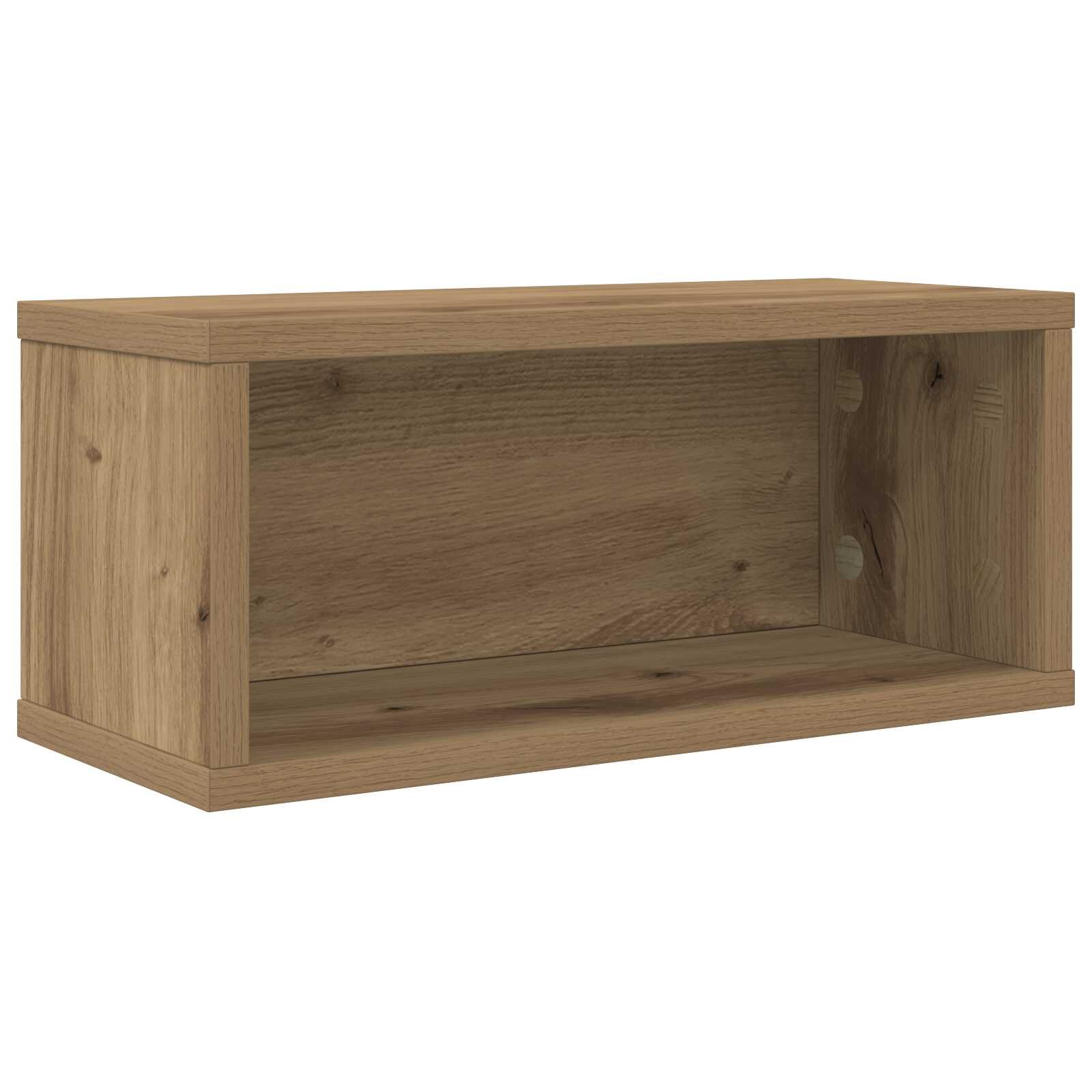 vidaXL Úložný stojan na CD Dub artisan 40 x 17 x 17 cm