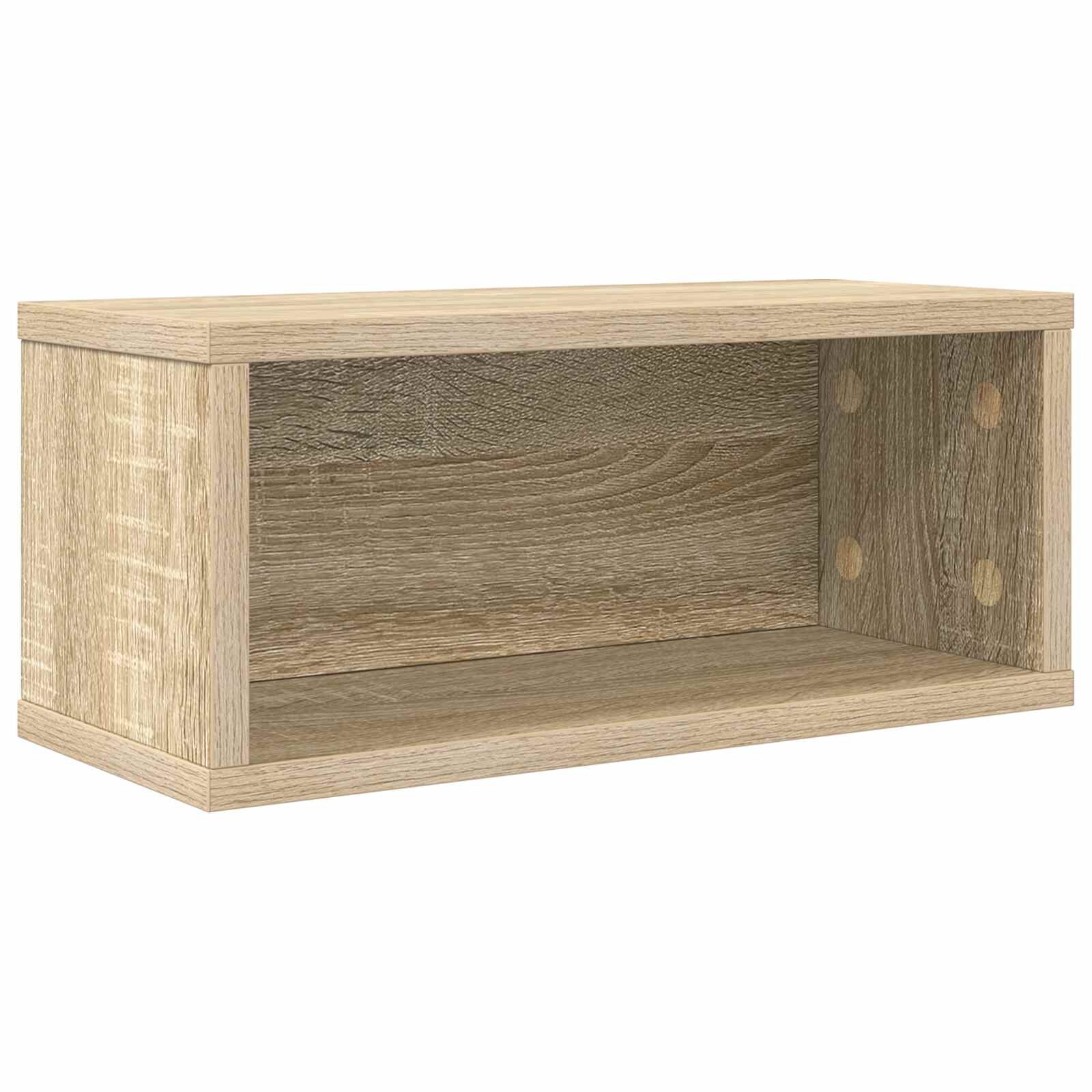 vidaXL Úložný stojan na CD Dub sonoma 40 x 17 x 17 cm Kompozitní dřevo