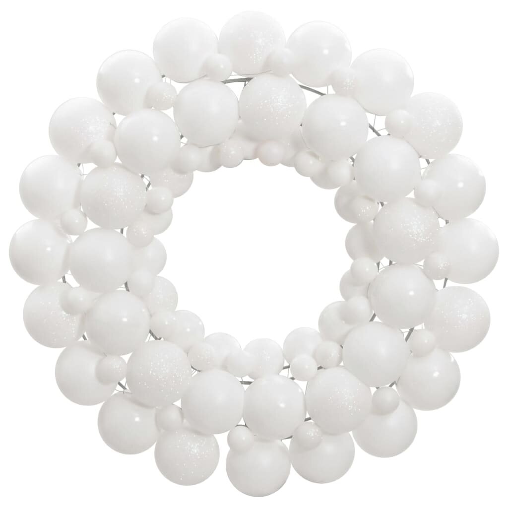 vidaXL Vánoční věnec bílý 45 cm polystyren