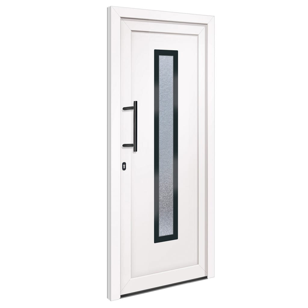 vidaXL Vchodové dveře bílé 108 x 200 cm PVC