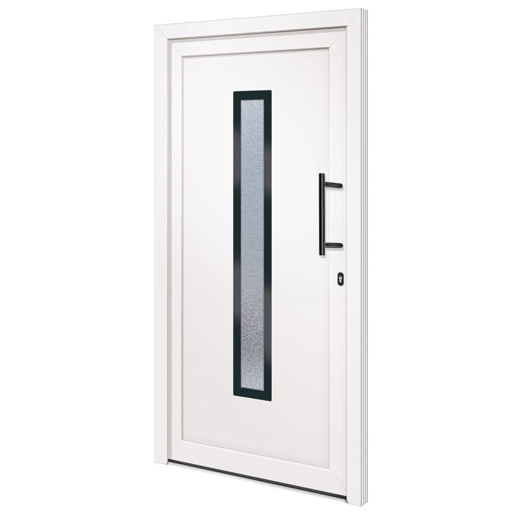 vidaXL Vchodové dveře bílé 108 x 200 cm PVC