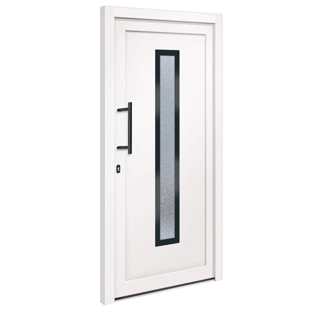 vidaXL Vchodové dveře bílé 98 x 200 cm PVC