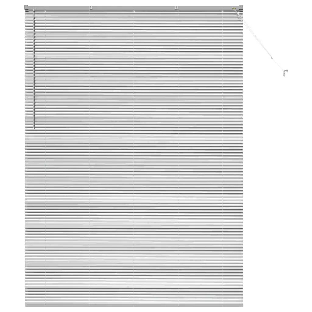 vidaXL Venet školní žaluzie Stříbrná 220 x 160 cm 25 mm Hliník
