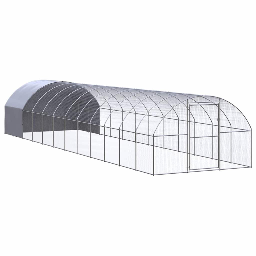 vidaXL Venkovní klec pro kuřata 3 x 12 x 2 m pozinkovaná ocel