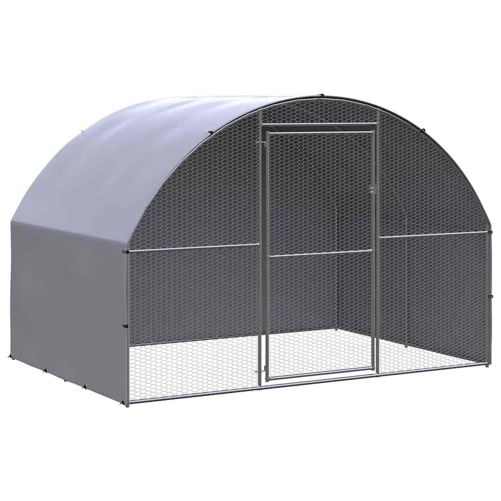 vidaXL Venkovní klec pro kuřata 3 x 2 x 2 m pozinkovaná ocel