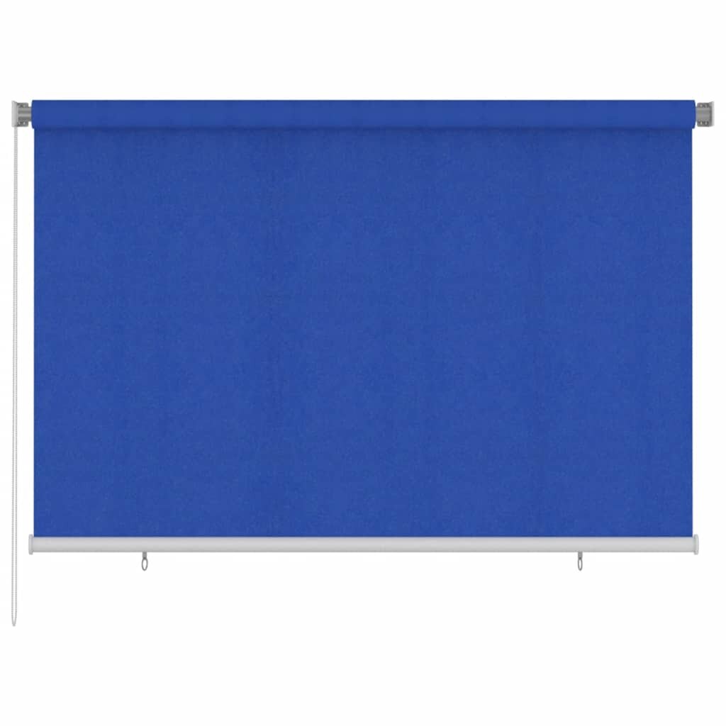 vidaXL Venkovní roleta 225 (Š) x 140 (V) cm modrá HDPE