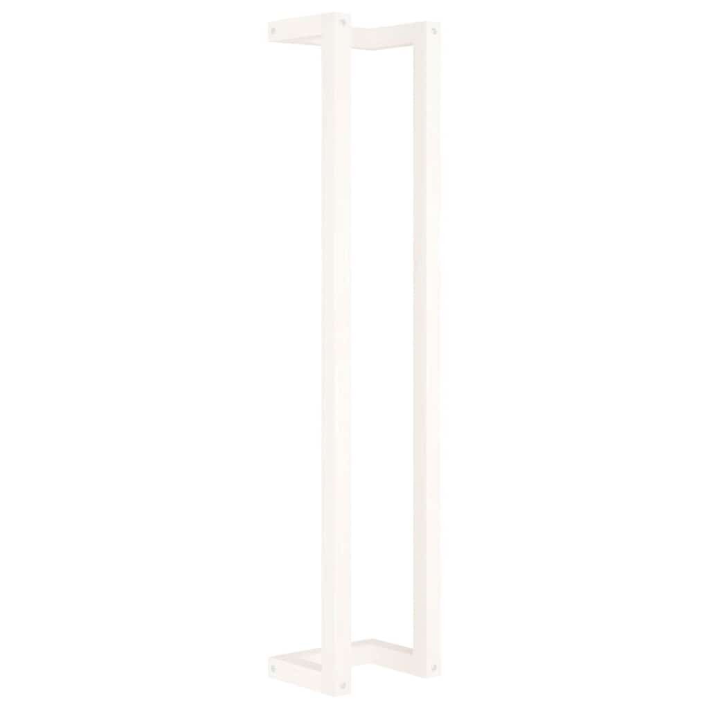 vidaXL Věšák na ručníky bílý 23 x 18 x 110 cm masivní borové dřevo