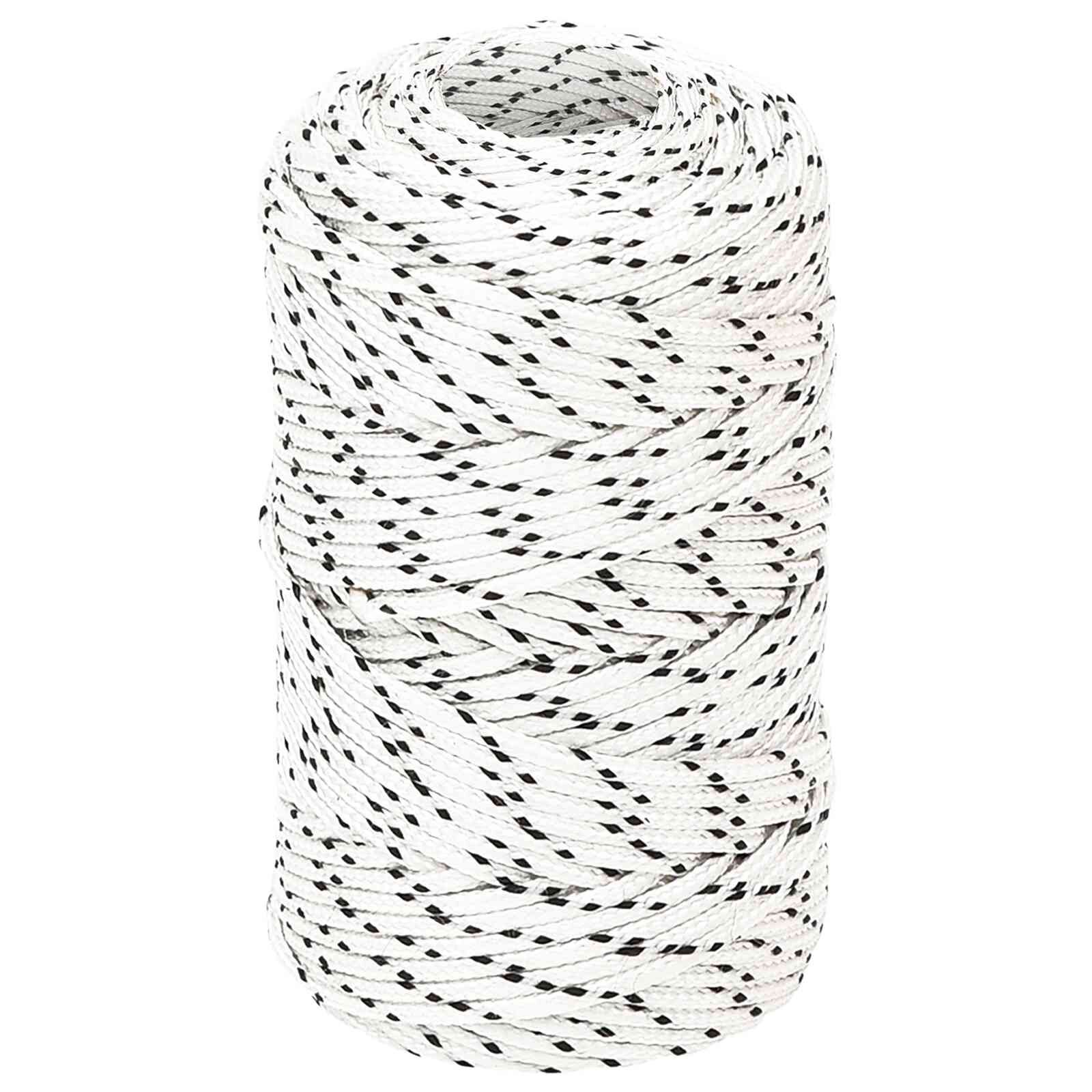 vidaXL Víceúčelové užitkové lano 2 mm 100 m Bílá Polyester
