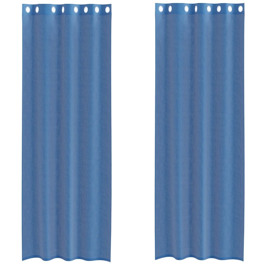 vidaXL Voálové záclony s průchodkami 2 ks Royal Blue