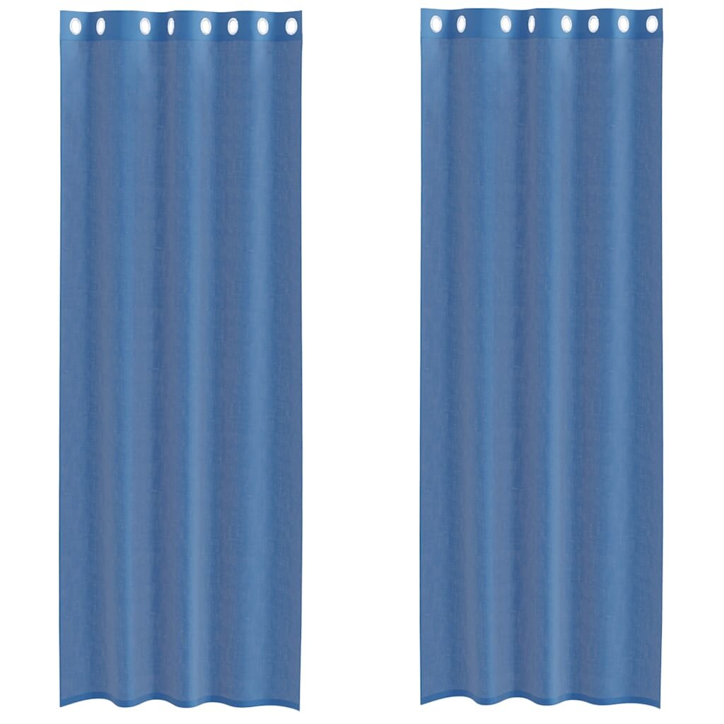 vidaXL Voálové záclony s průchodkami 2 ks Royal Blue