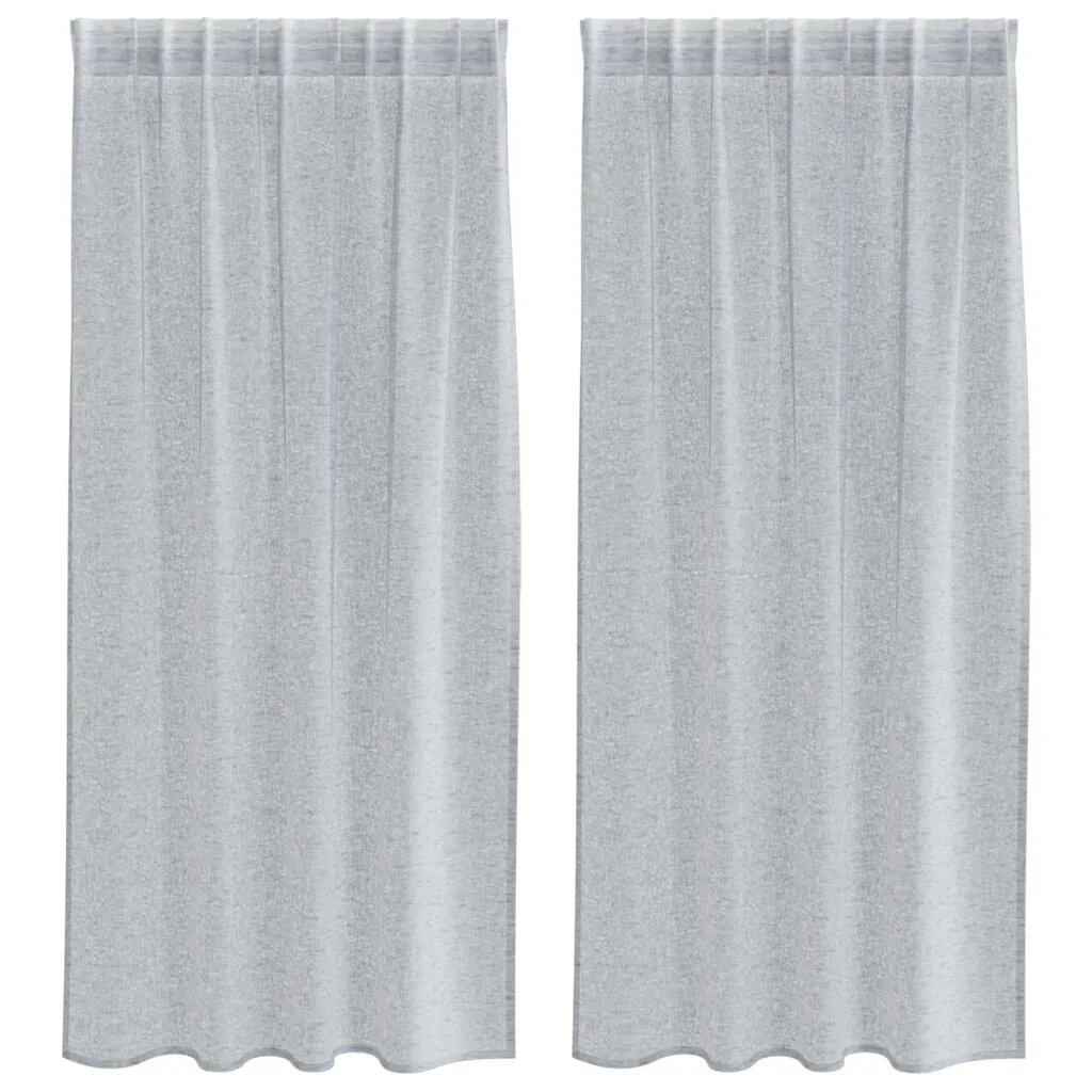 vidaXL Voile Záclona 2 ks Tmavě šedá 175 x 140 cm Polyester
