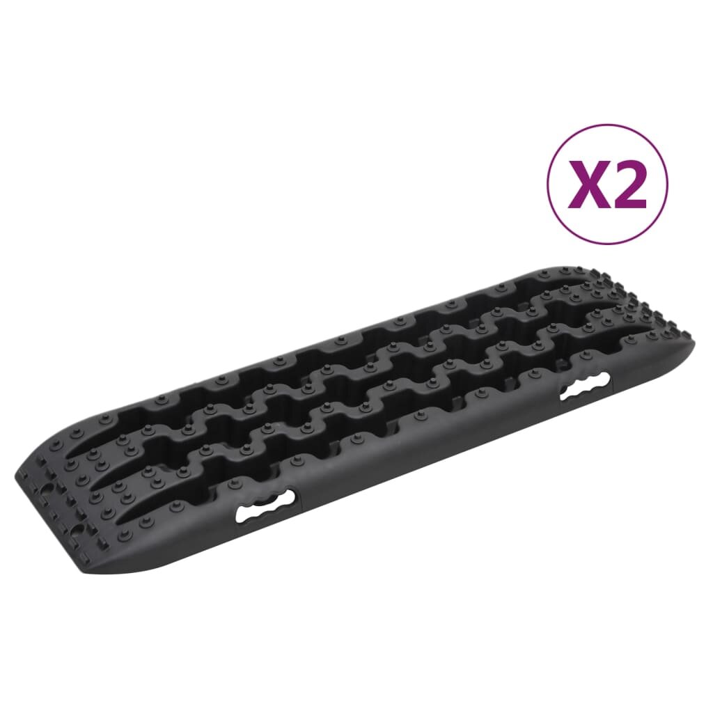 vidaXL Vyprošťovací desky 2 ks černé 106 x 305 x 7 cm nylon