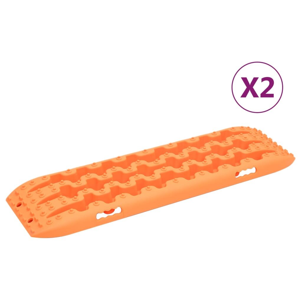 vidaXL Vyprošťovací desky 2 ks oranžové 106 x 305 x 7 cm nylon