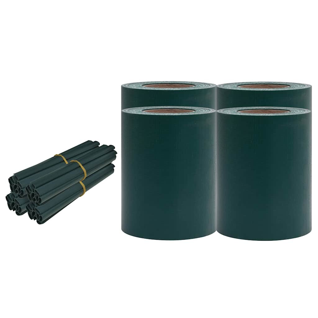 vidaXL Zabezpečovací pásky PVC 140x019 m matně zelené
