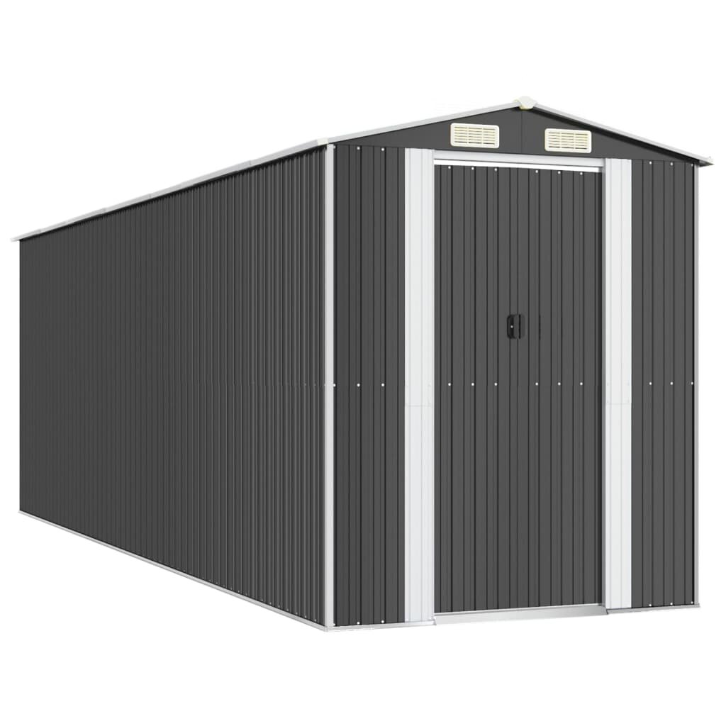 vidaXL Zahradní kůlna antracitová 192 x 606 x 223 cm pozinkovaná ocel